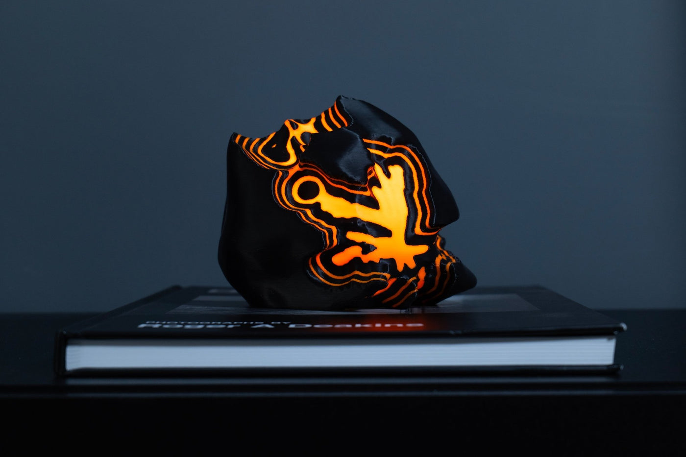 Leora Fire Sculpted Mini Lamp - Print and Play