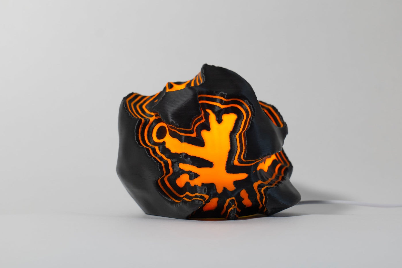 Leora Fire Sculpted Mini Lamp - Print and Play