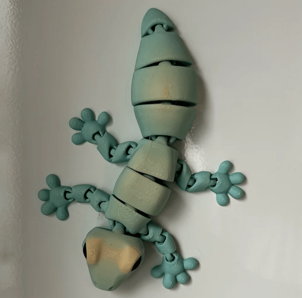 Magnetic Gecko - Articulated Fidgets by Ludo 3D Printed Flexi - Print and Play