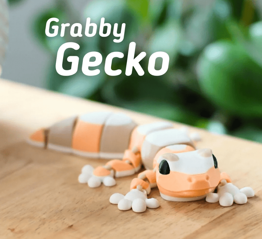 Magnetic Gecko - Articulated Fidgets by Ludo 3D Printed Flexi - Print and Play