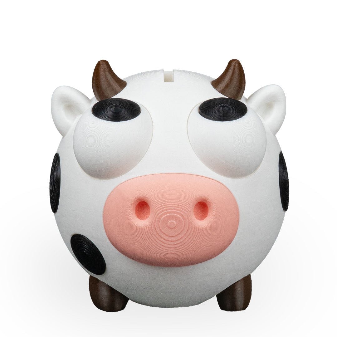 Mooney Saves Coin Bank - Cow Piggy Bank - Print and Play