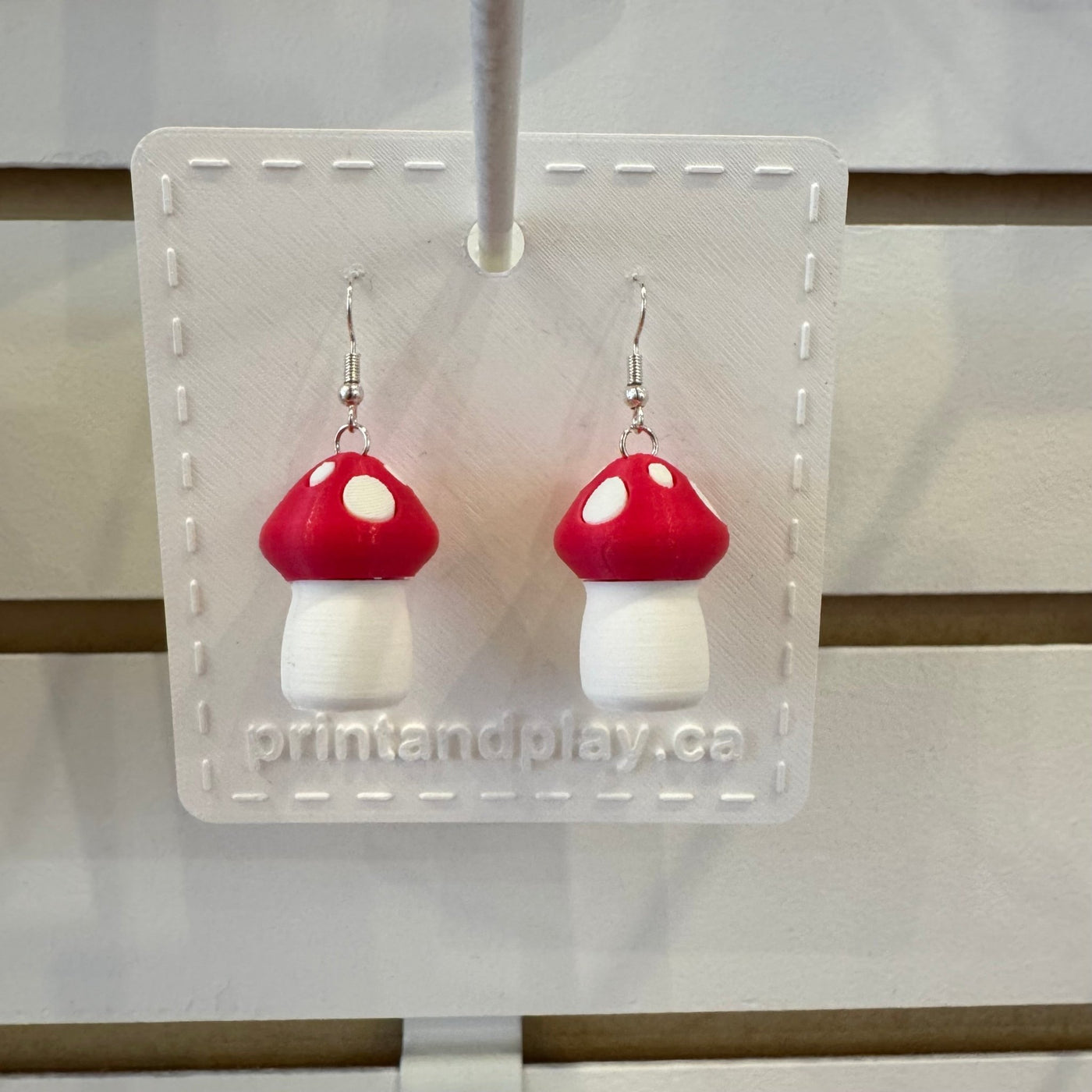 Mushroom Earrings - Print and Play