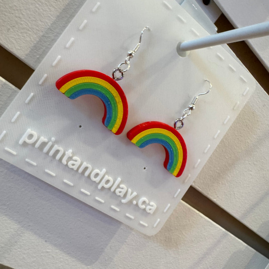 Rainbow Pride Earrings - Print and Play