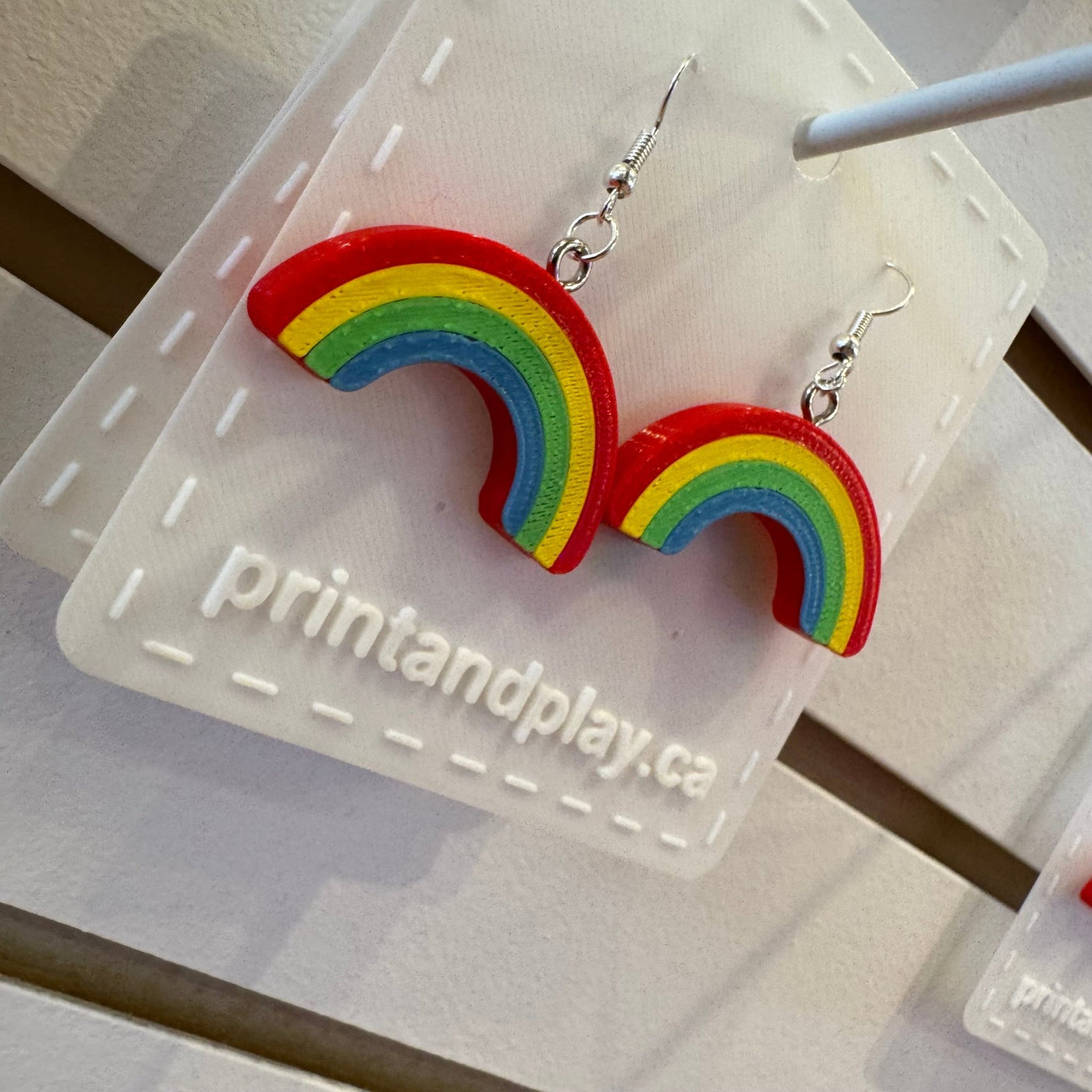 Rainbow Pride Earrings - Print and Play