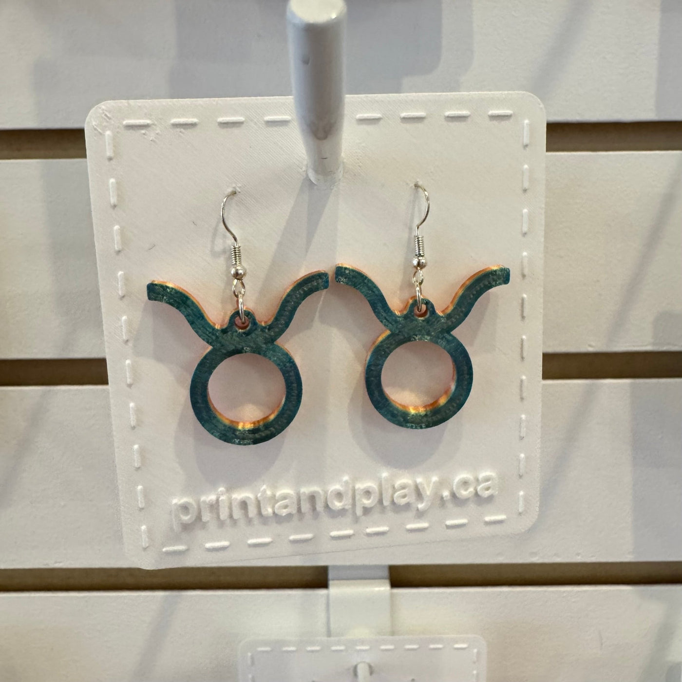 Taurus Earrings - Print and Play