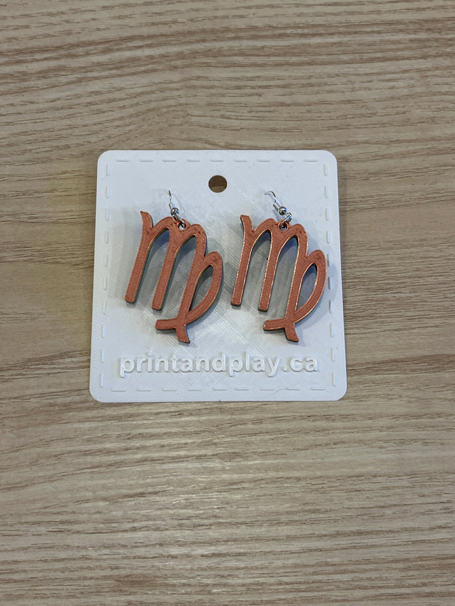 Virgo Earrings - Print and Play