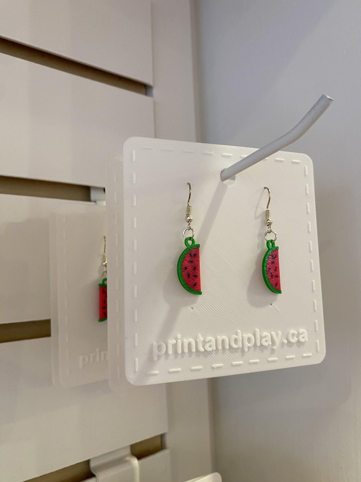 Watermelon Earrings - Print and Play