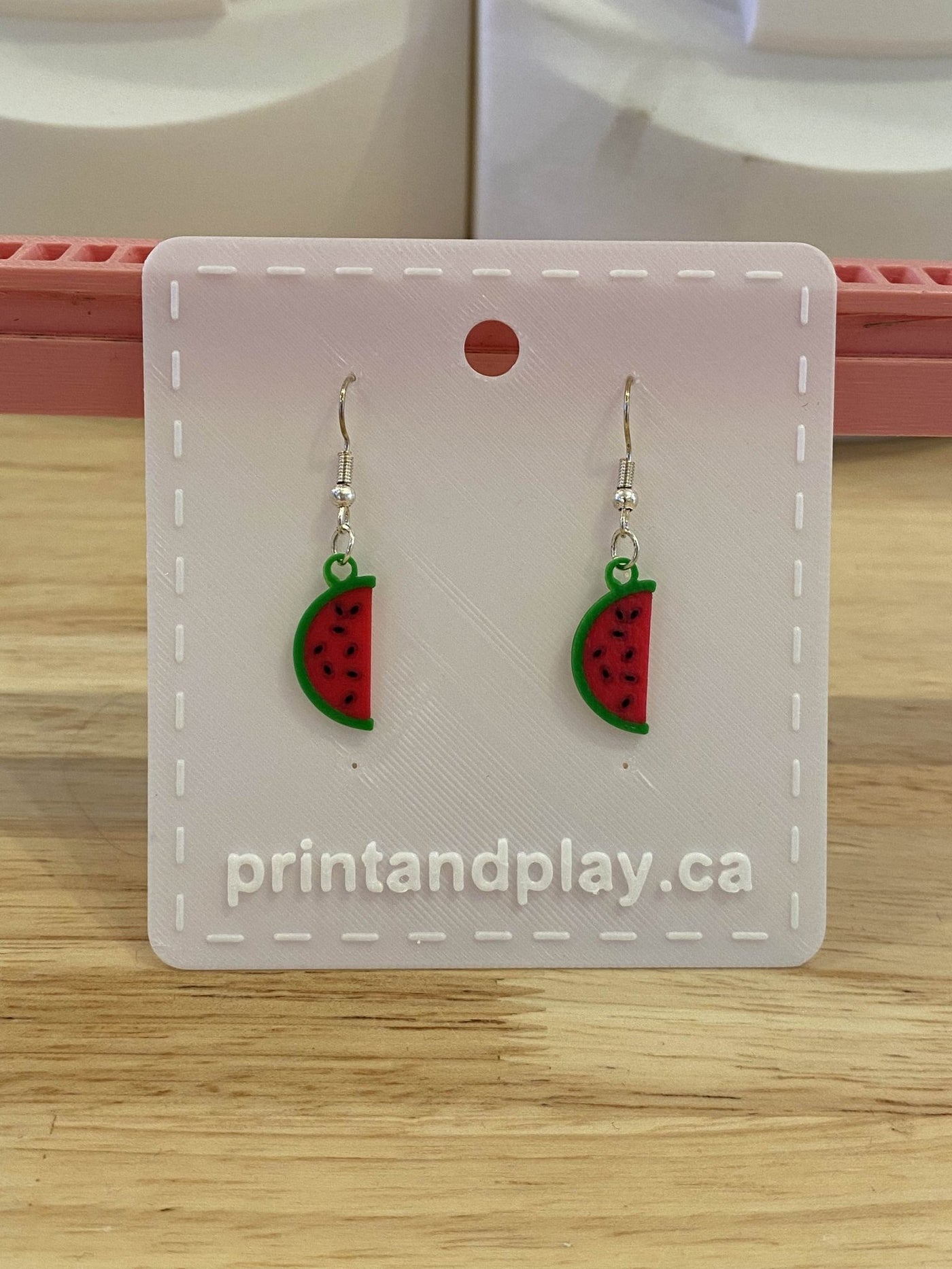 Watermelon Earrings - Print and Play