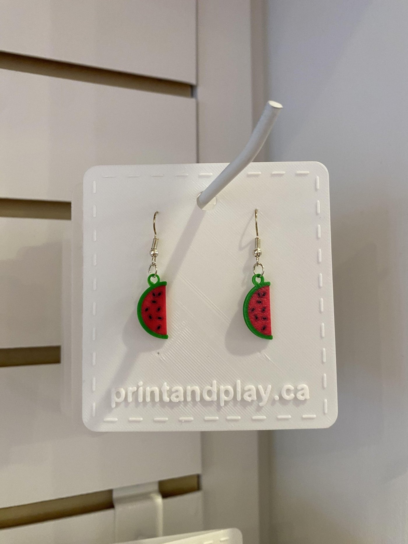 Watermelon Earrings - Print and Play