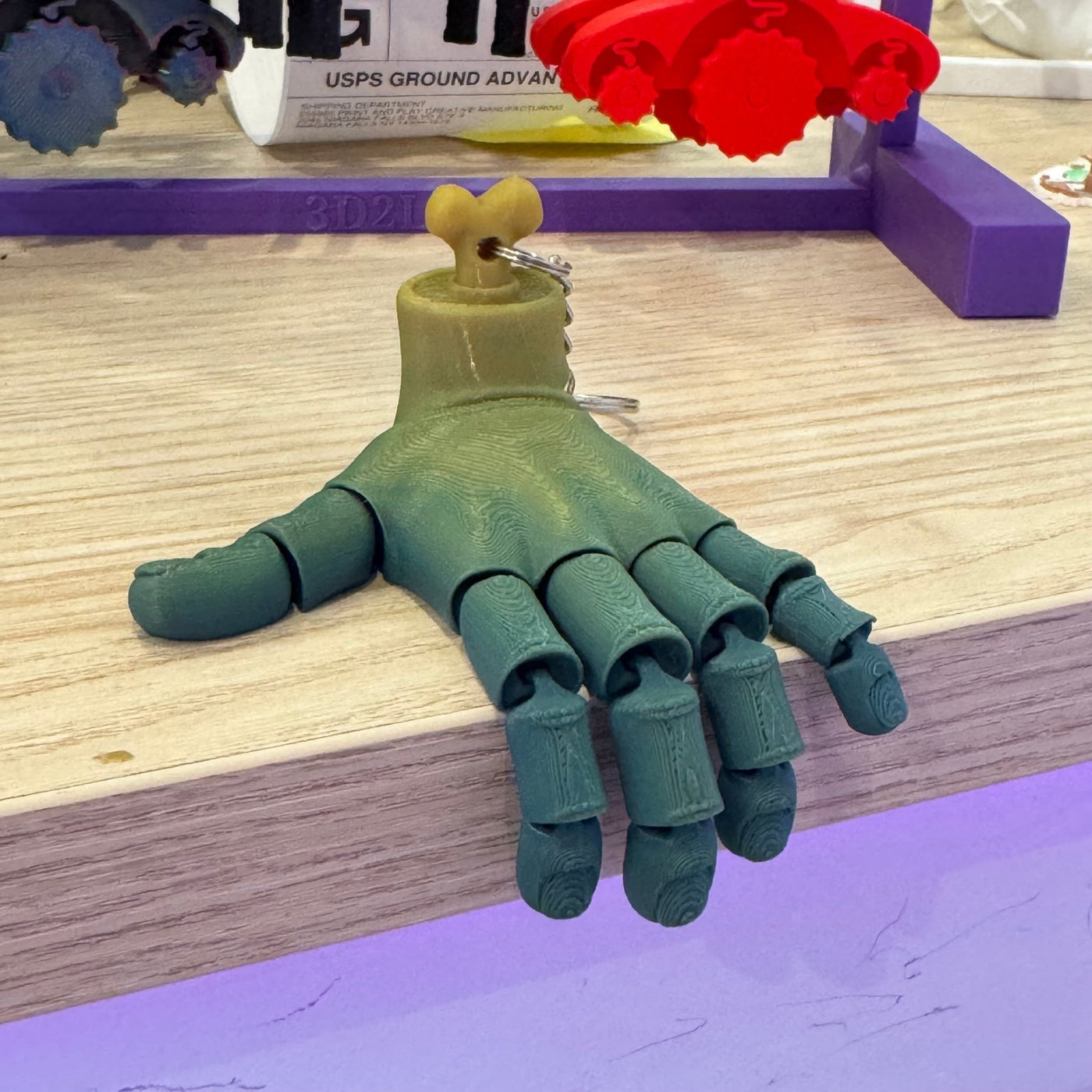 Zombie Hand Keychain - Print and Play
